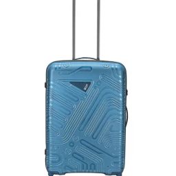 VIP Blue ION Geometric Medium Checked Luggage-8