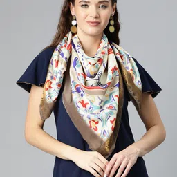 Silk Land Women Printed Scarf-image-22
