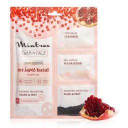 Mintree Organic Pomegranate 5 Steps DIY Home Facial Kit-27
