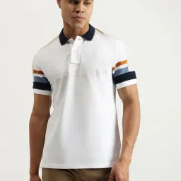 United Colors Of Benetton White Pure Cotton Regular Fit Printed Polo T-Shirt-picture-43
