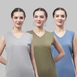Vimal Jonney Multicolor Cotton T-Shirt - Pack of 3-picture-26