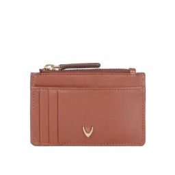 Hidesign Tan Solid Card Holder-11