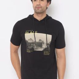 Duke Black Slim fit Printed T-Shirt-image-98