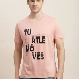Turtle Peach Knitted Slim Fit T-Shirt-image-15
