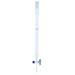Biohall 50 x 600 mm Clear Chromatography Column With Fritted Disk and Socket, BLS.CC.39 image 1
