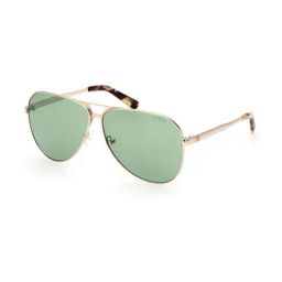 Guess GUS000696332NSG Green UV Protected Aviator Sunglasses for Men-image-17