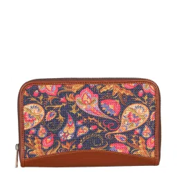 ZOUK Multicolor Printed Zip Around Wallet for Women image 1