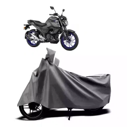 Auto Pearl Two Wheeler Cover with Bag for Yamaha FZ S V3.0 FI, Silver-image-93