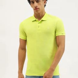 United Colors Of Benetton Green Regular Fit Polo T-Shirt-image-55