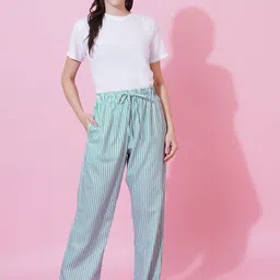FFLIRTYGO Stripe Printed Straight-Leg Lounge Pants-image-47