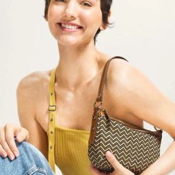 Fossil Brown Jolie Textured Medium Shoulder Bag image 5