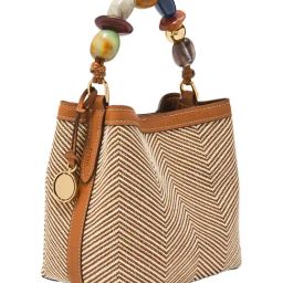Fossil Brown Jessie Textured Medium Satchel image 3