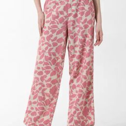 Only Pink Printed Regular Fit High Rise Pants-picture-22