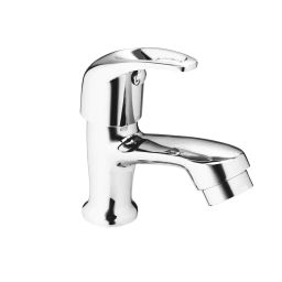 Jabra Pillar Cock Cosmo Series Brass Chrome Finish Deck Mount Silver-image-75