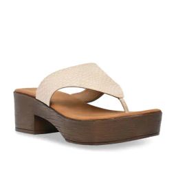 Rocia by Regal Women's Beige Thong Sandals-image-34