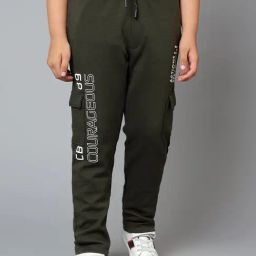 Cantabil Boys Olive Graphic Print Trackpants-image-18