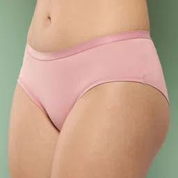 Leading Lady Women's Solid No Visible Panty Line Laser- Cut Edge Hipster Brief image 2