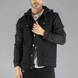 Dennis Lingo Black Regular Fit Denim Jacket-image-22