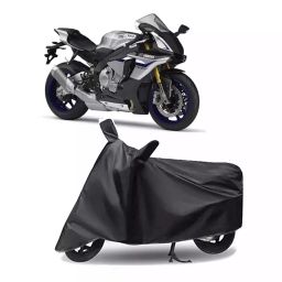 Auto Pearl Polyester Two Wheeler Cover for Yamaha YZF R1M (Grey)-picture-11