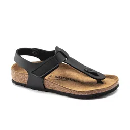 Birkenstock Boys Kairo HL Kids Birko-Flor Black Narrow Width Sandals-image-3