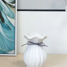 Art Street Basic White Ceramic Vases-image-86