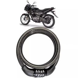 Cartronics 4 Digit Password Bike Number Lock for Bajaj Pulsar 150 DTS-i-8