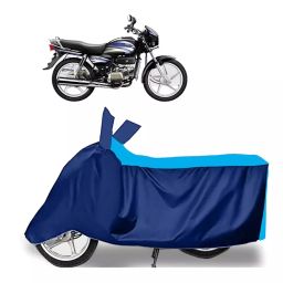 Auto Pearl Two Wheeler Cover for Hero Splendor Pro - Cyan, Blue-image-57