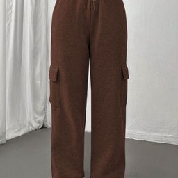 KATECLO Women Smart High-Rise Cargos Trousers-image-92