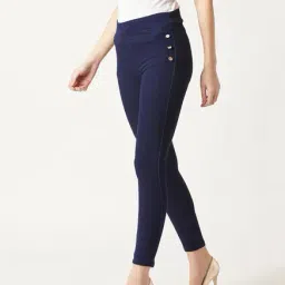 Miss Chase Navy High Rise Jeggings-image-69