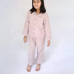 Snuggly Spaces Kids-Unisex Purple Nightdress-image-96