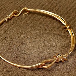 SOHI Gold-Plated Knotted-Bar Collar Minimal Necklace-picture-26