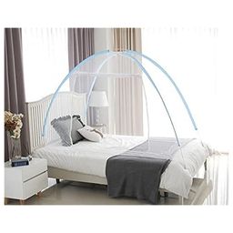 Evafly Mosquito Net for Single Bed Foldable Machhardani -  Blue-image-19