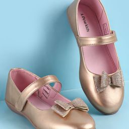 Pine Kids Ballerina With Bow Applique & Velcro Closure - Pink-image-17