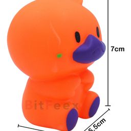 BitFeex Squeezy Duck Squeeze Noise Good As Bath Toys Chu Chu Funny Toy (Color may vary, Pack of 3 pcs) image 2