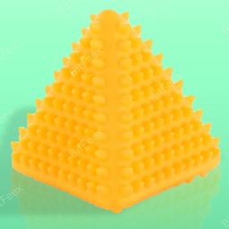 BitFeex Squeezy Triangle Shape Toy Soft Rubber, Chu Chu Sound, Fun Bath Time Toy for Kids 1+ Years, Color May Vary image 4