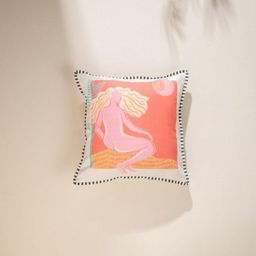 FREEDOM TREE Pink & White Abstract Square Cushion Covers-image-86