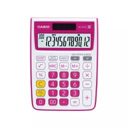 Casio MJ-12VCb-RD ‎Plastic White and Pink 12 Digit Desktop Calculator-picture-33