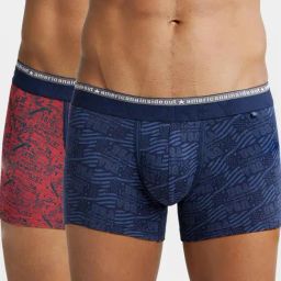 Jockey US63 Super Combed Cotton Trunks with Ultrasoft Waistband - Pack of 2 (Prints May Vary)-picture-43