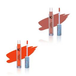 KINDED Liquid Lip Colour 05 Rust Crust & 08 Sangria Orange Combo-77