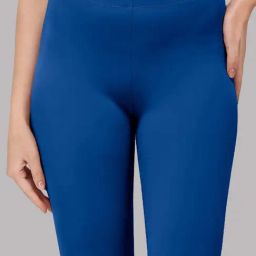 Soie Blue Plain Shorts-picture-21