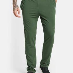 Octave Green Cotton Regular Fit Trackpants-image-18