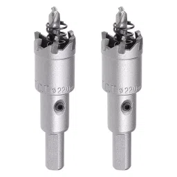 uptodatetools Hole Cutter Masonry Type Round 22 mm Diameter Chrome Finish (Set of 2 Pcs)-37