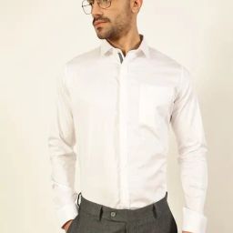 Thomas Scott White Cotton Regular Fit Shirt-image-13
