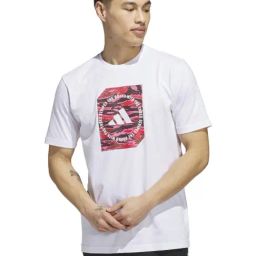 Adidas White Cotton Regular Fit Printed Sports T-Shirt-image-94