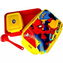 Flockidos 480 ml Plastic Leakproof Lunch Box for College, FG2187-image-94