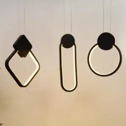 Kapoor E Illuminations Lafferty Black Metal LED Hanging Light - Set of 1-image-38