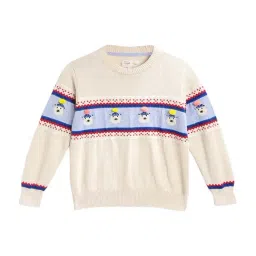 Cherry Crumble by Nitt Hyman Kids Cream Printed Sweater-image-91