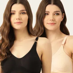 Lady Lyka Multicolor Non Wired Non Padded T-Shirt Bra (Pack Of 2)-image-69