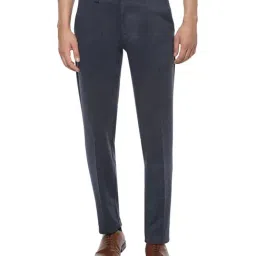 Van Heusen Grey Slim Fit Flat Front Trousers-picture-17