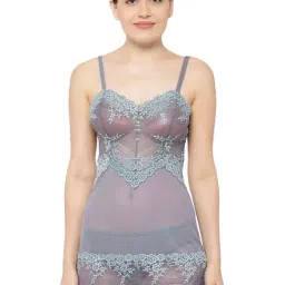 Wacoal Embrace Lace Short Lacy Baby Doll Chemise - Grey-picture-41